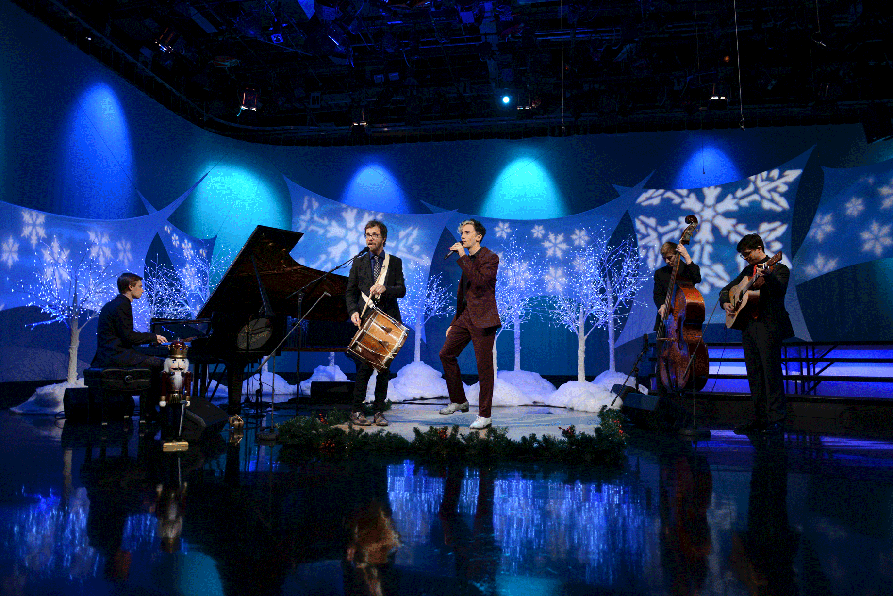 Ben Folds and Caleb Teicher and NEC Students perform on Tis the Night (Meredith Nierman - WGBH)