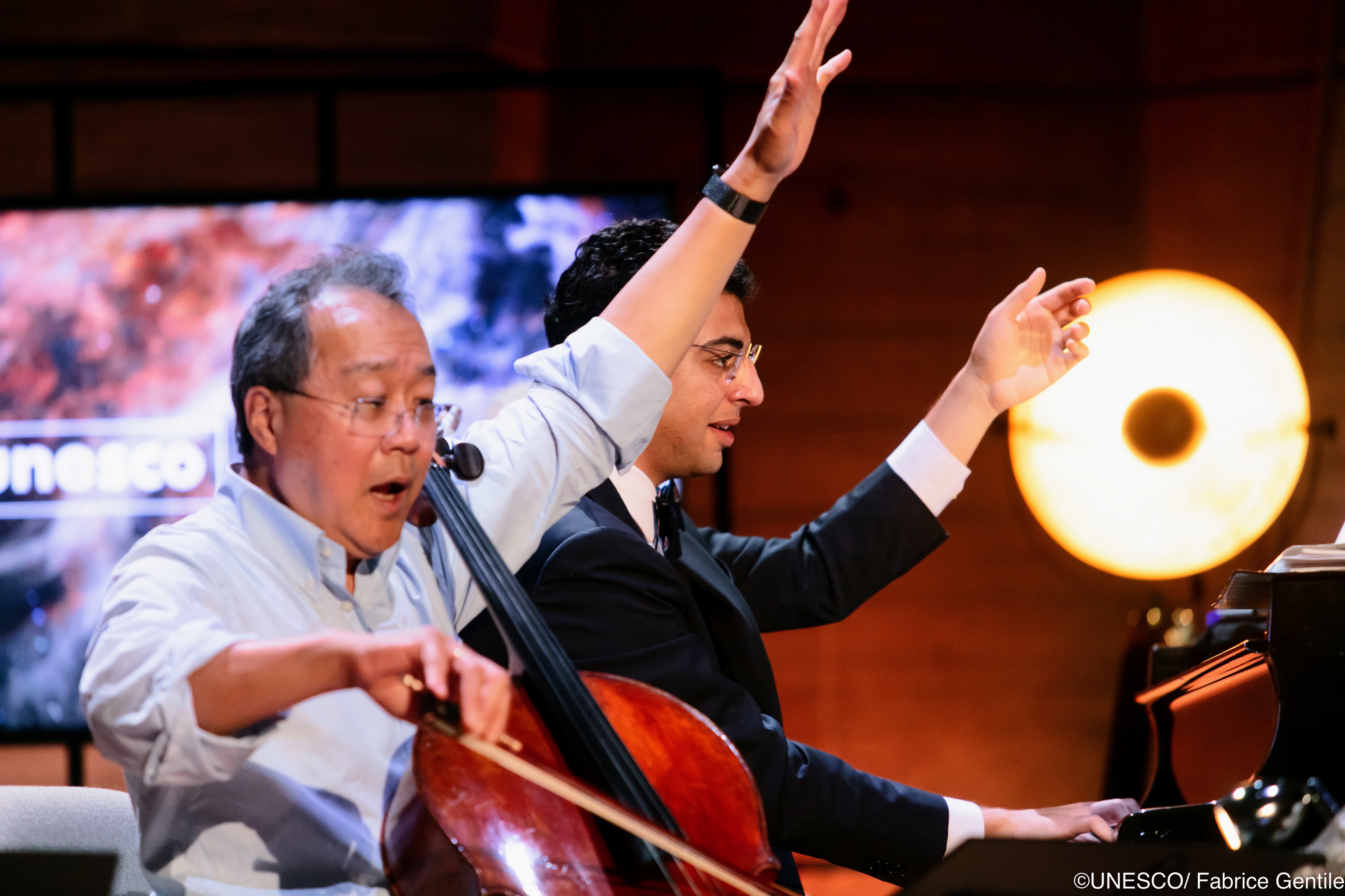 Amir Siraj and Yo-Yo Ma Perform - UNESCO - 22