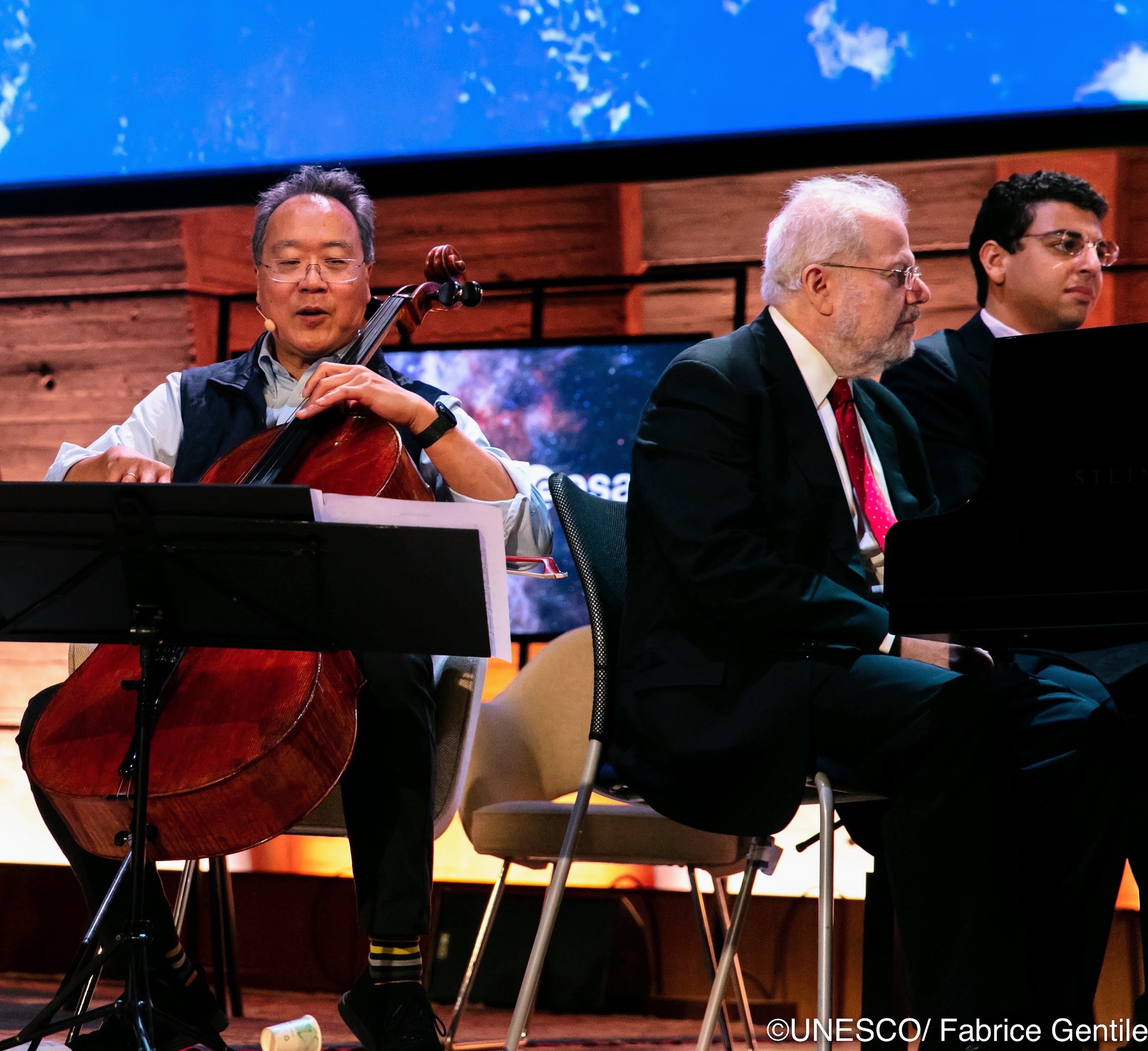 Amir Siraj, Yo-Yo Ma, Emanuel Ax Perform at UNESCO '22