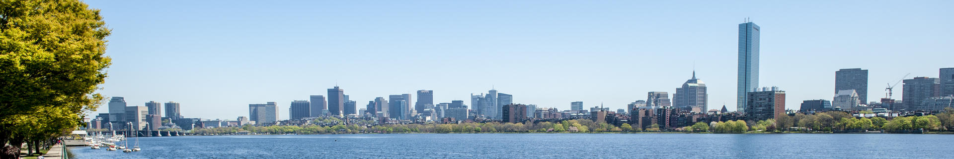 Panoramic skyline of Boston