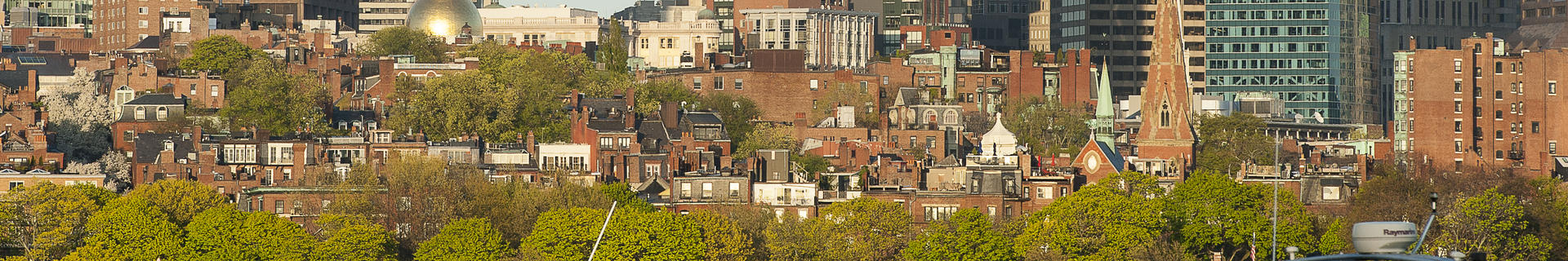 A panorama of Boston's Back Bay