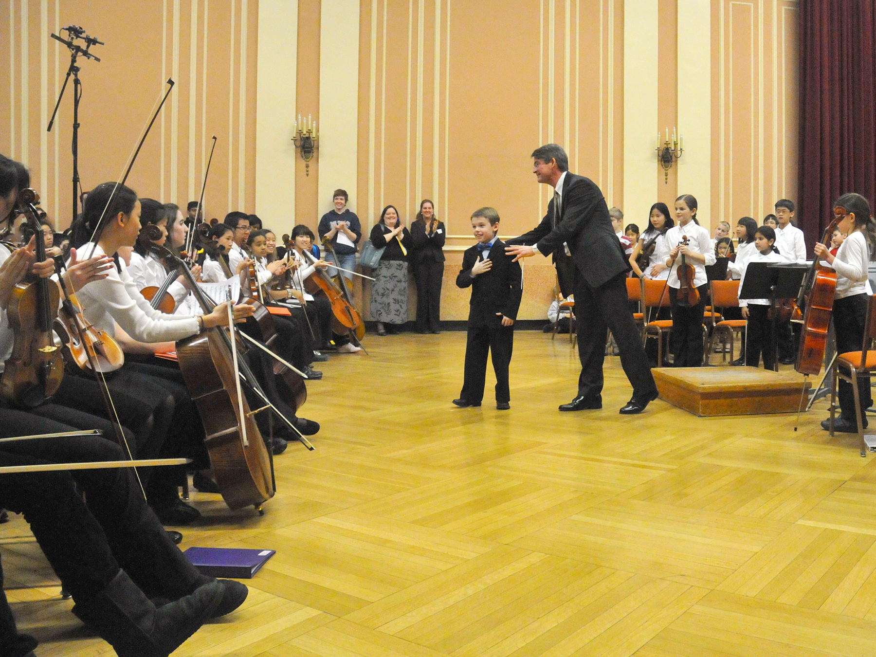 A Prep student composer takes a bow