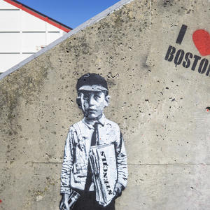 I Heart Boston graffiti